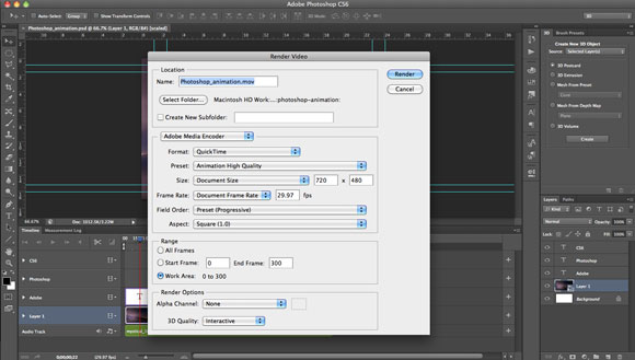 Creating Animation with Audio in Photoshop CS6 Tutorial