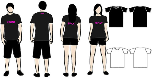 Free T shirt models Illustration