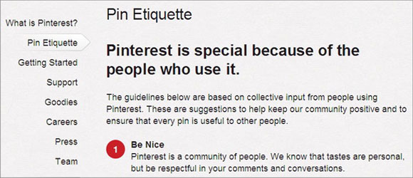 Pinterest Terms of Use