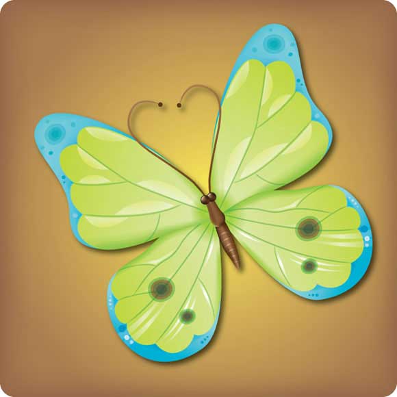 Урок о том, как сделать привлекательную бабочку в векторе используя Illustrator