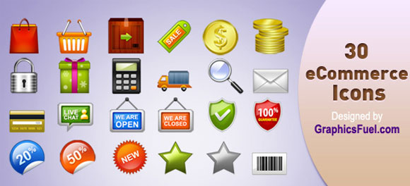 Free Icons (with PSDs): 30 E-Commerce Icons