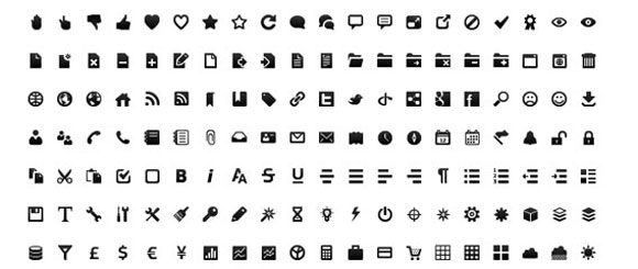 Free Wireframe Toolbar Icons for GUI designers