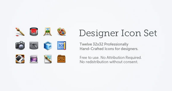 Designer Icons ñ Professionally Hand-Crafted Free Icon Set