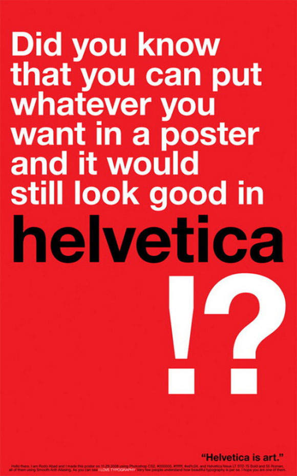 helvetica is art