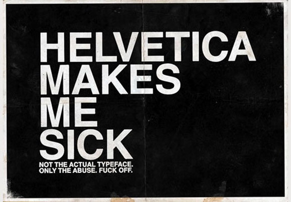 helvetica abuse