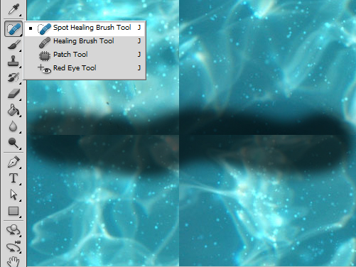Step 5. Desaturating the borders.