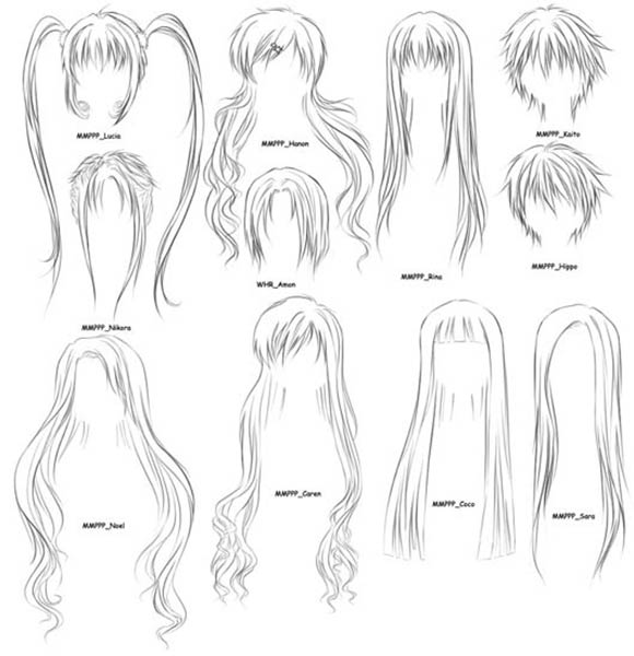 How To Draw Anime Hair 34 View