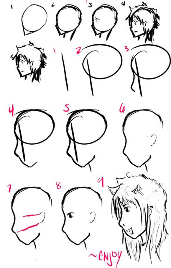 35 Tutorials About How To Draw Anime