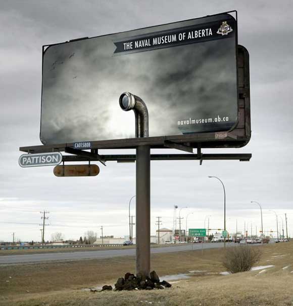 The Naval Museum of Alberta: Billboard