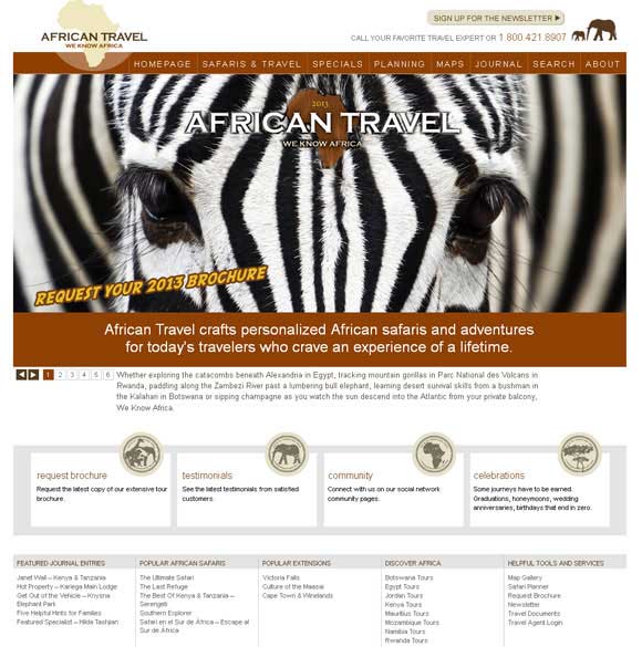 Africa travel store websites