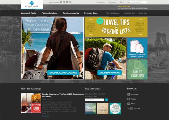 travel store websites