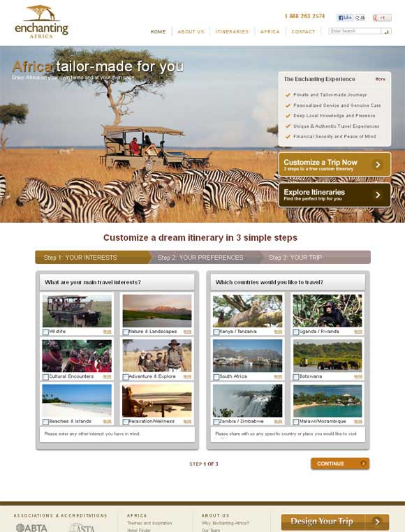 Africa travel store websites