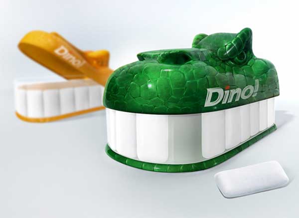Dine gum package design