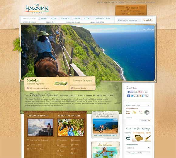 Hawaii travel store websites