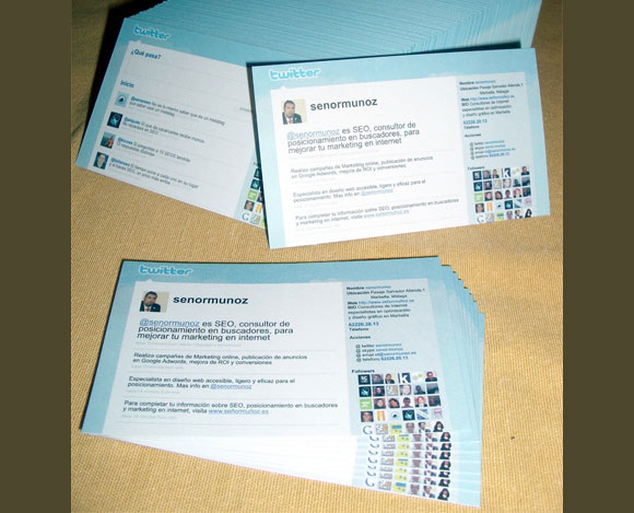 twitter business card