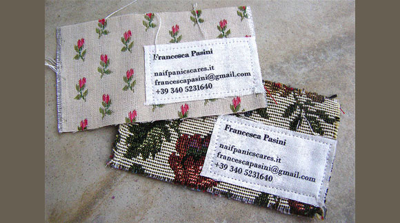 fabric business card