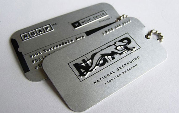 metal business card