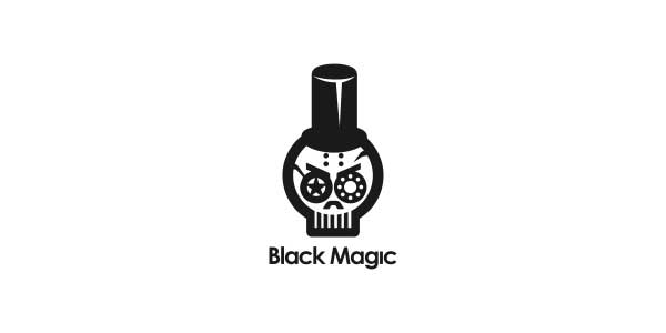 Black magic logo design