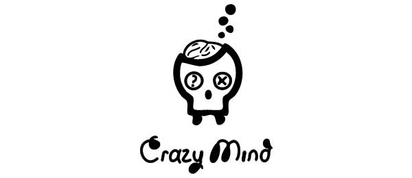 Crazy mind logo design
