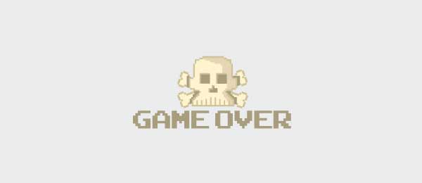 Game over logo design