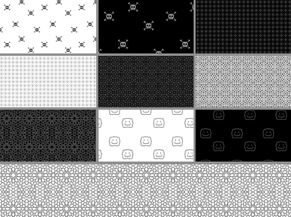 Photoshop pixel patterns