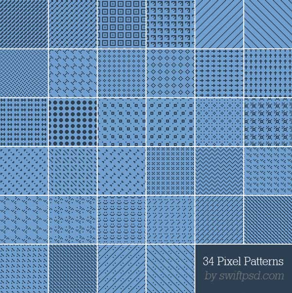 34 pixel patterns