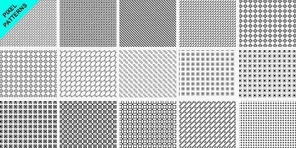 15 pixel patterns