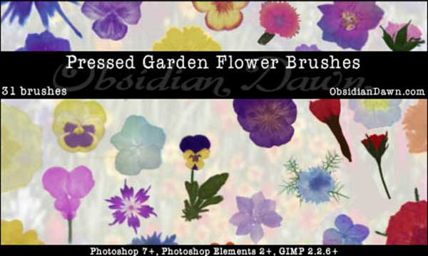 Photoshop flower brushes