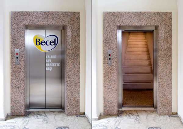 elevator ads