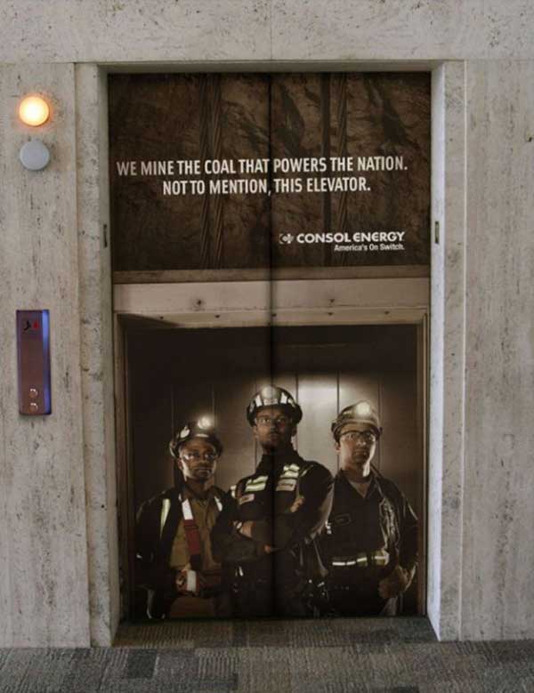 elevator advertisements 