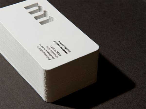 minimal business card design