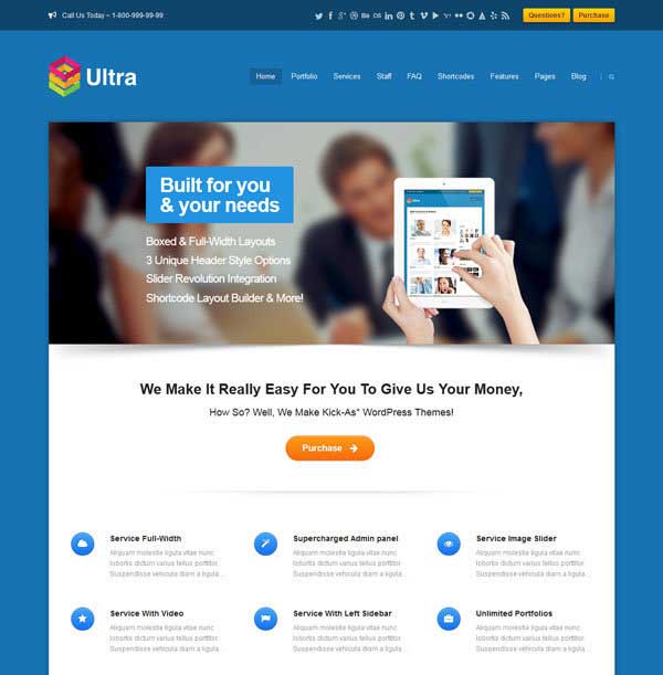 Ultra Multipurpose Business Theme