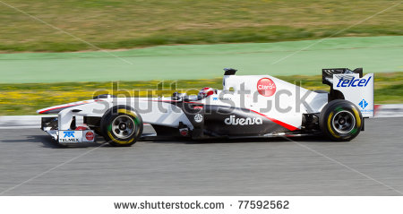 stock-photo-barcelona-february-kamui-kobayashi-sauber-driving-his-f-car-during-formula-one-teams-test-77592562