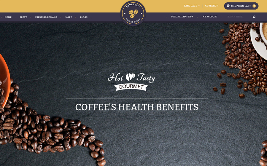 Expresso Coffee Opencart 3.x Responsive Template OpenCart Template