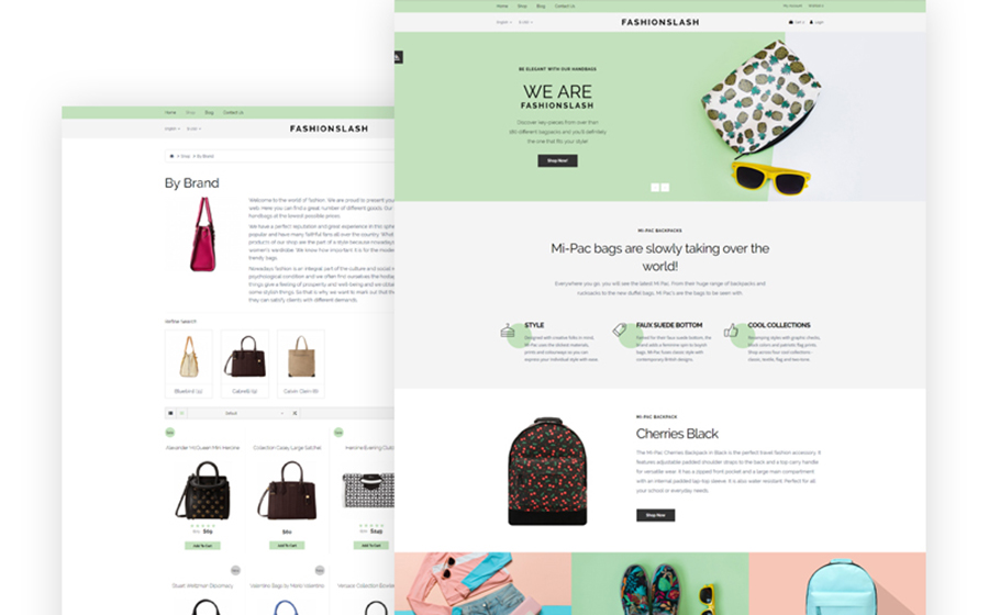 Fashionslash - Fancy Fashion Single Product OpenCart Template