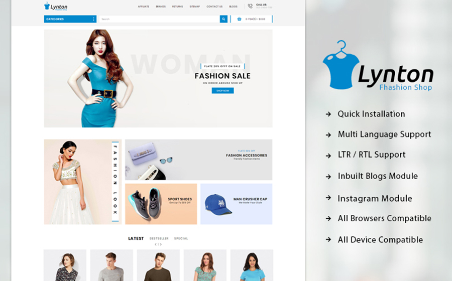 Lynton - Responsive OpenCart Template