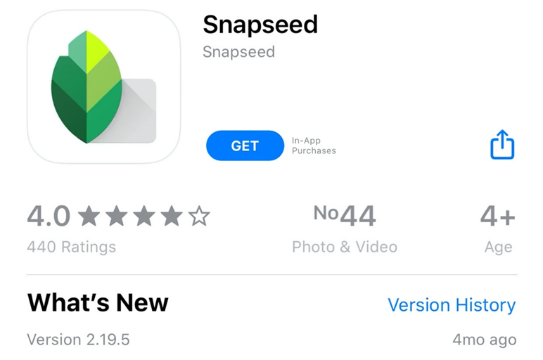 Snapseed app