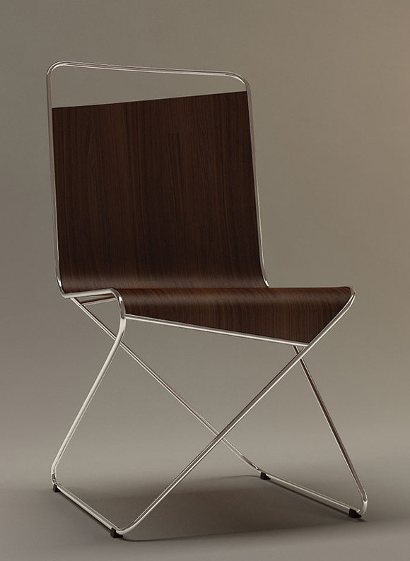 Wood chair design idea.