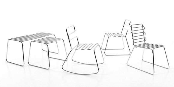 Metal chair design idea