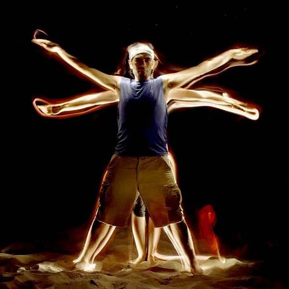 Fire island light painting