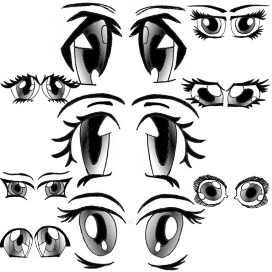 anime eyes female. Anime Eyes Examples by