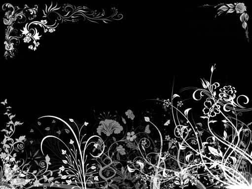 black and white floral wallpaper. 20 Gorgeous Black Wallpapers