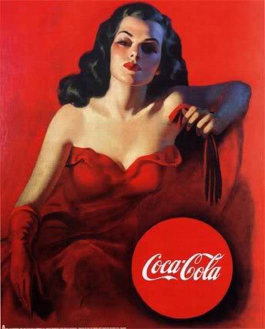 Coca Cola   Lady in Red Print C100130+ Inspiring Vintage Advertisements and Creative Directions