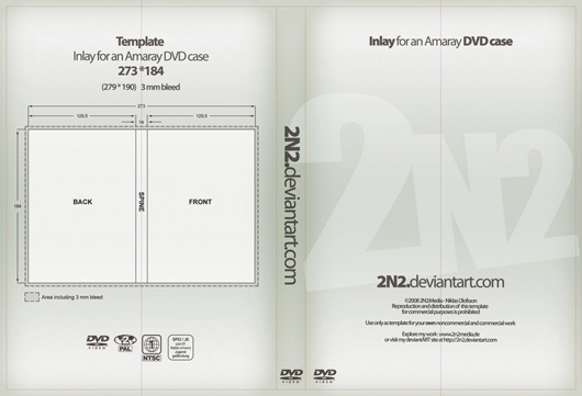 photoshop dvd cover template. DVD Case Inlay
