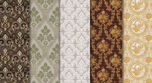 wallpaper patterns free. Set includes 18 patterns.