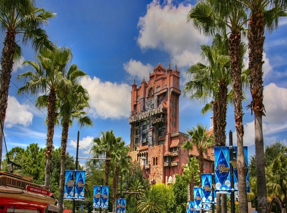 HDR Hollywood Tower Hotel Desktop Wallpaper