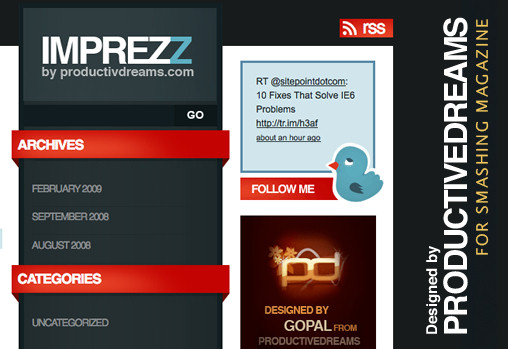 releaseDownload “Imprezz”, A Free WordPress Theme