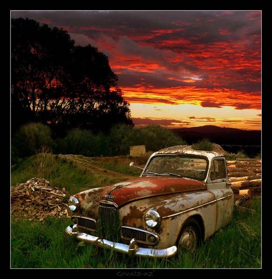 wood truck by grunta nz52 Amazing Shots of Classic Cars